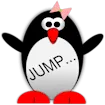 Esther the Penguin. Jump!