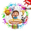 Zoo Animals Coloring Book for Kids